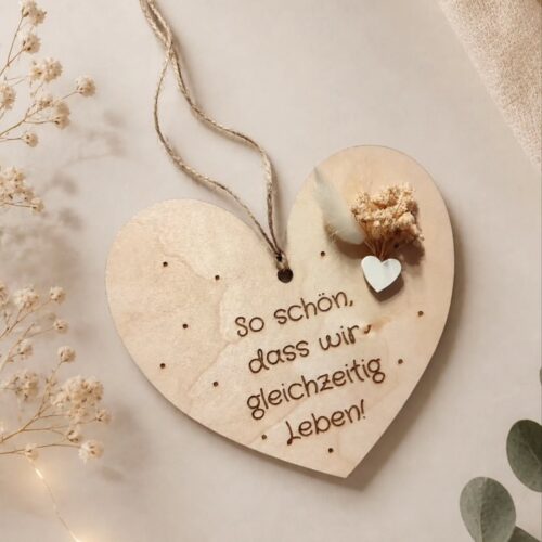 Holzherz Aufhänger