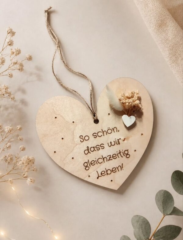 Holzherz Aufhänger